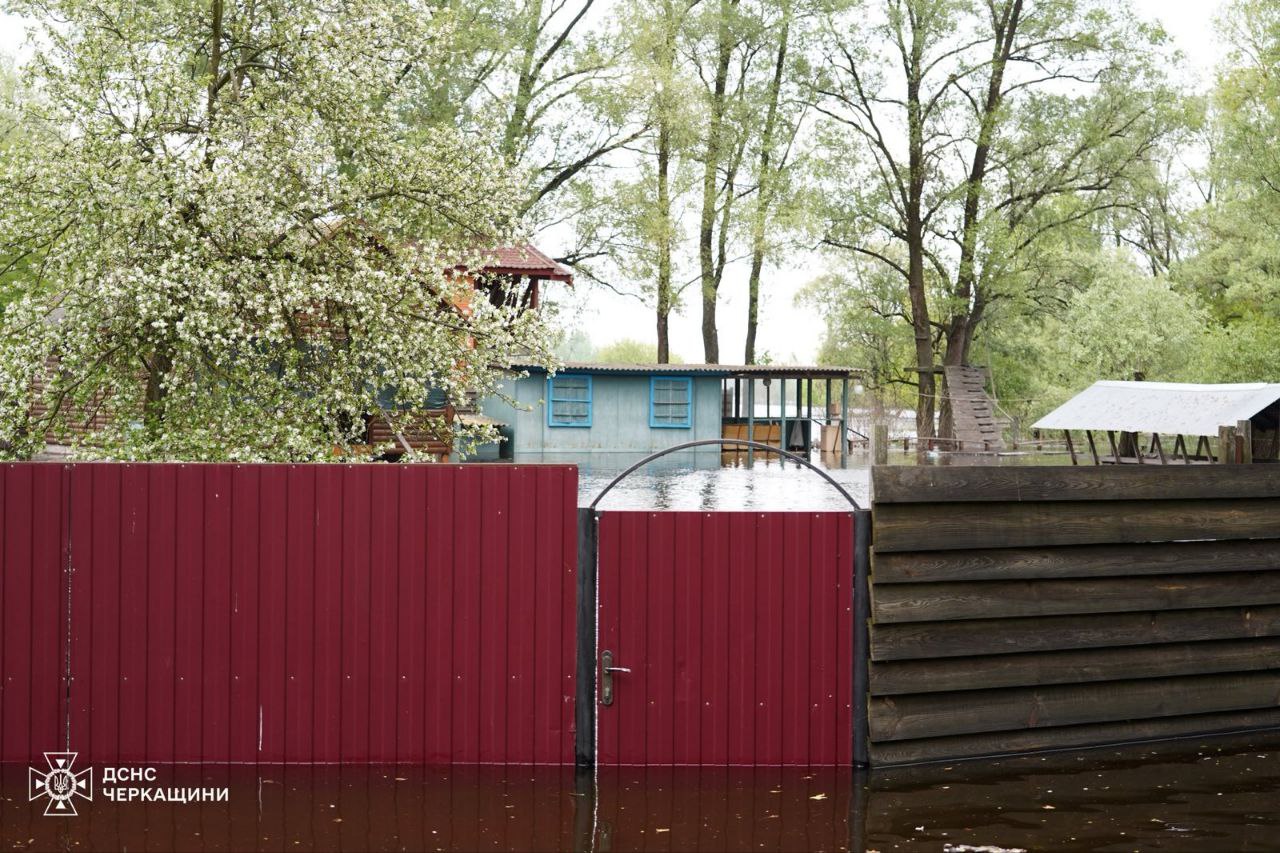 За добу рівень води на Черкащині знизився на 26 сантиметрів