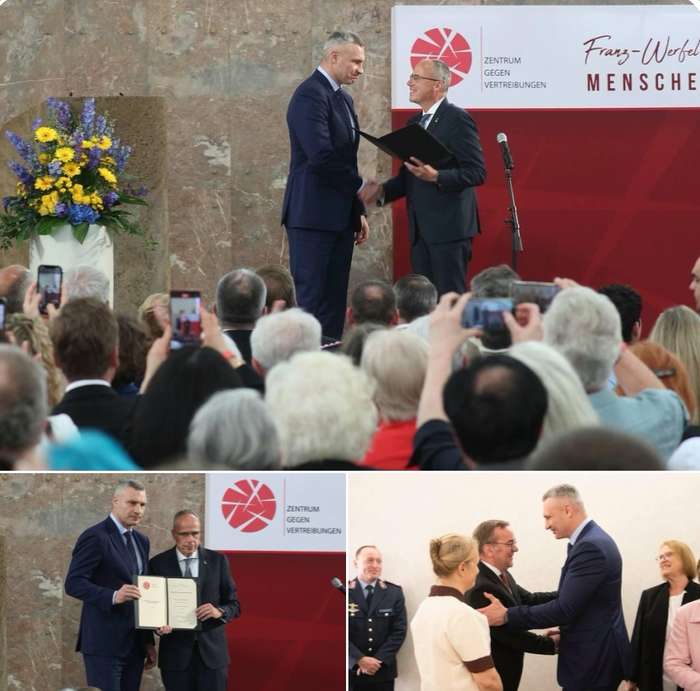 Віталій Кличко отримав престижну премію за выдстоювання прав людини та зустрівся з міністром оборони Німеччини Пісторіусом