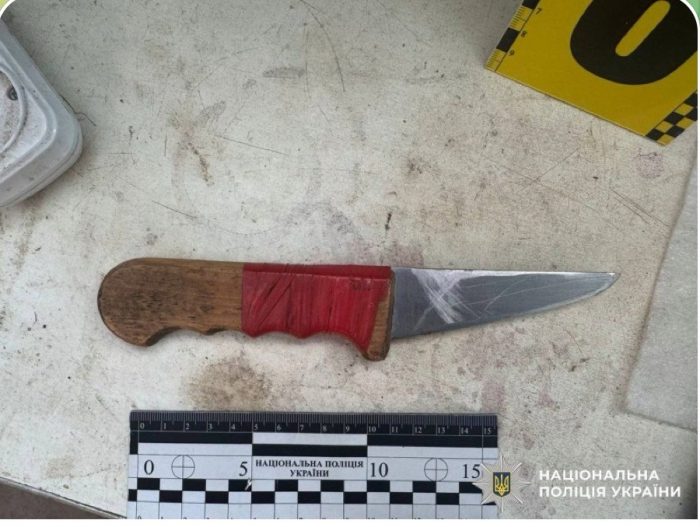 Поліцейські Хмільника затримали чоловіка, який спричинив потерпілому ножове поранення у шию