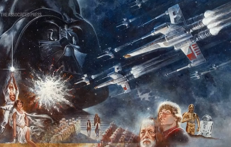 Плакат до фільму «Зоряні війни» проданий на аукціоні в США за рекордну суму в 3,9 млн доларів (ВІДЕО)