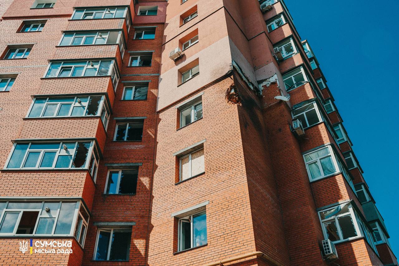 У Сумах підрахували наслідки ранкових ворожих обстрілів