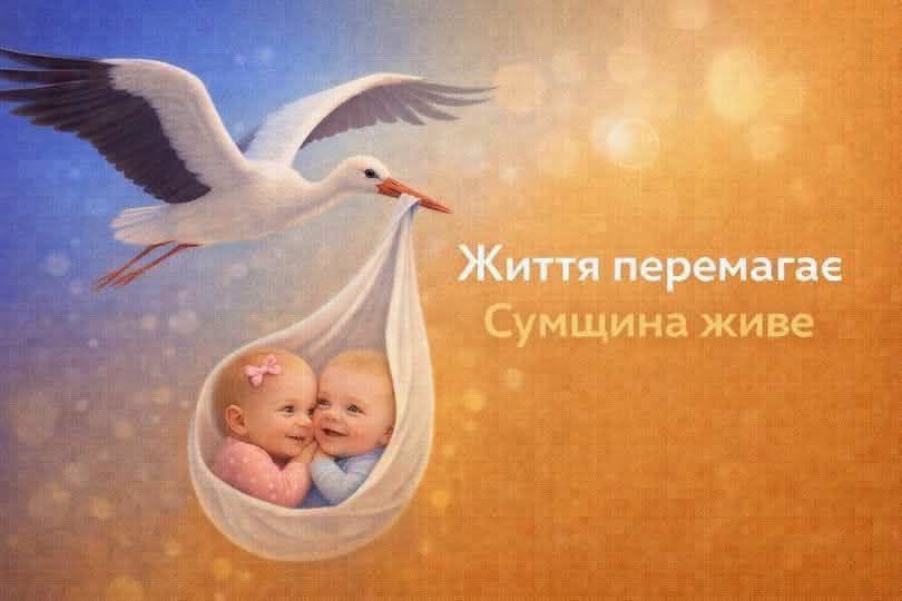 За тиждень на Сумщині народилося пів сотні немовлят