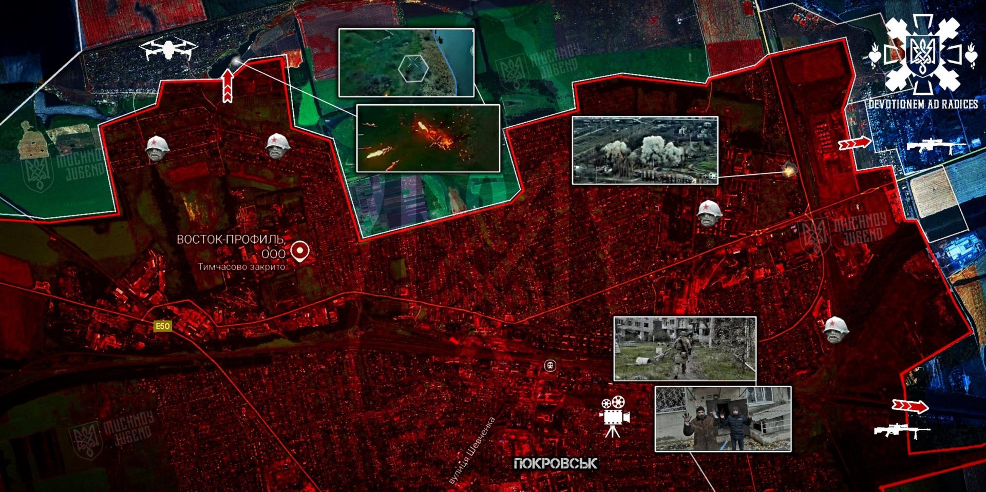 Покровськ тримає високу напругу, а рашисти влаштовують “Голівуд зі смертниками”