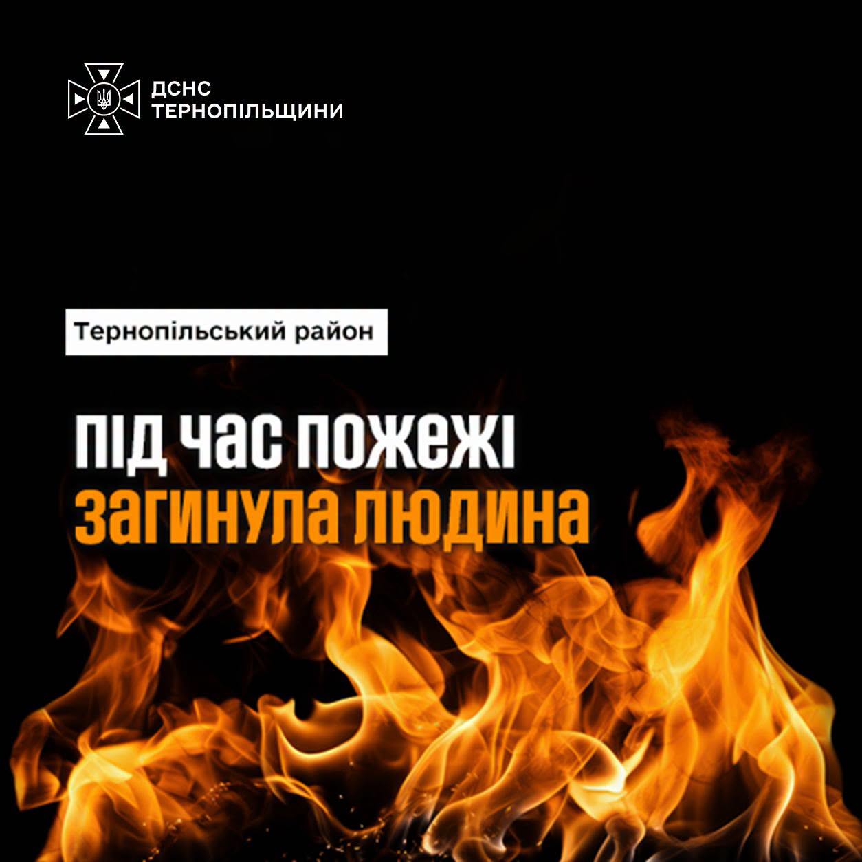 У Бережанах під час пожежі житлового будинку загинув чоловік