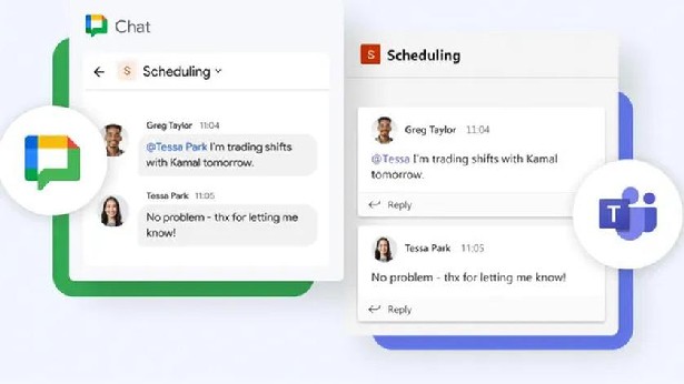 Google Chat will receive support for Slack and Teams