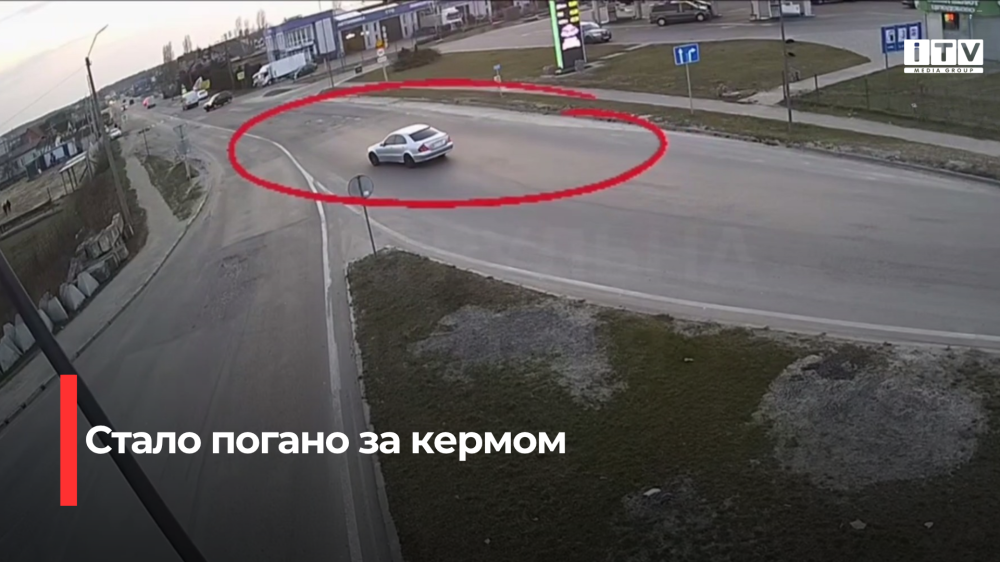 На Рівненщині у водія автомобіля під час руху розпочалися судоми — він ледь не розбився (ВІДЕО)