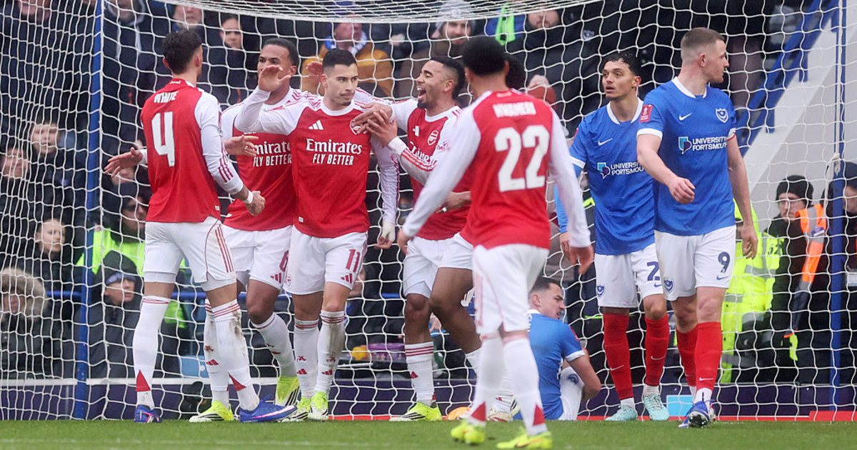 Арсенал с хет-триком Мартинелли разобрался в Кубке Англии с Портсмутом