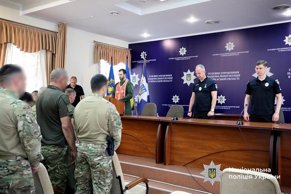 На Черкащині відзначили бійців спецпідрозділу поліції КОРД