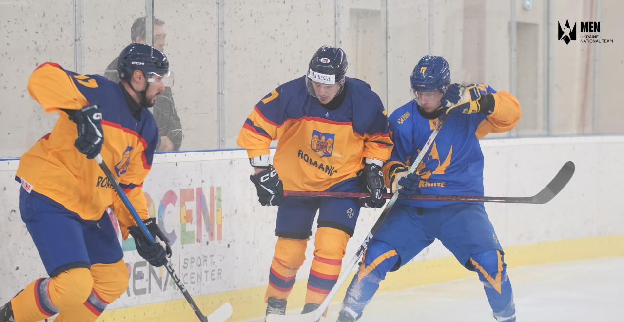 Збірна України з хокею з кременчужанами у складі вдруге перемогла Румунію (відео)