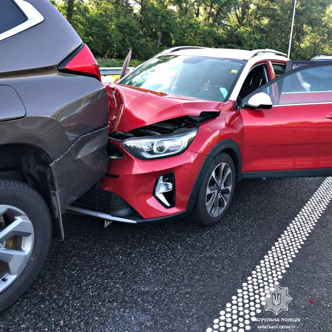 У Броварському районі трапилась аварія: постраждали чотири авто
