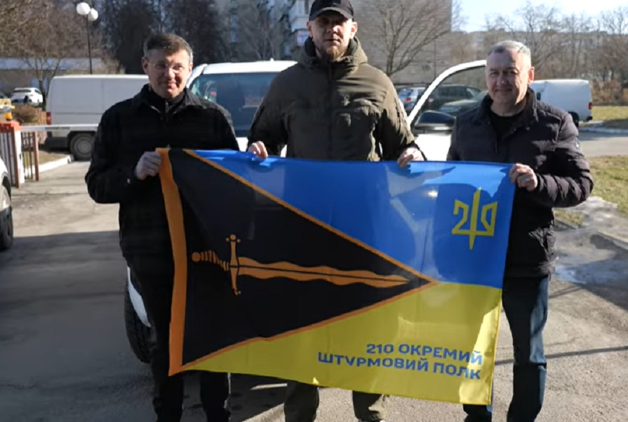 Броварська громада передала автомобіль для 210-го штурмового полку (ВІДЕО)