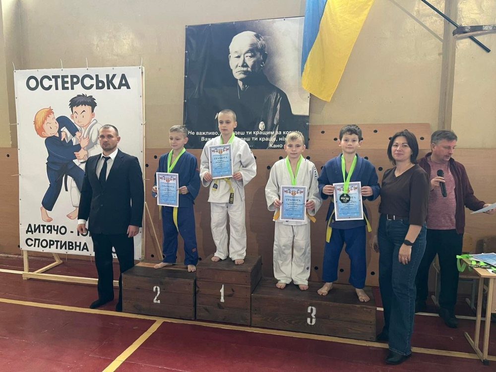 Перемоги юних спортсменів: ніжинські дзюдоїсти вдало виступили на відкритій першості м. Остер