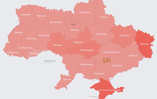 На території всієї України оголошена повітряна тривога