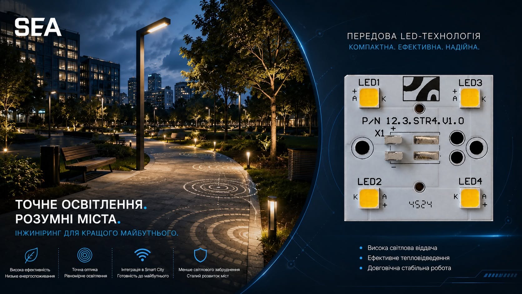 Нове рішення для сучасного паркового освітлення від СЕА