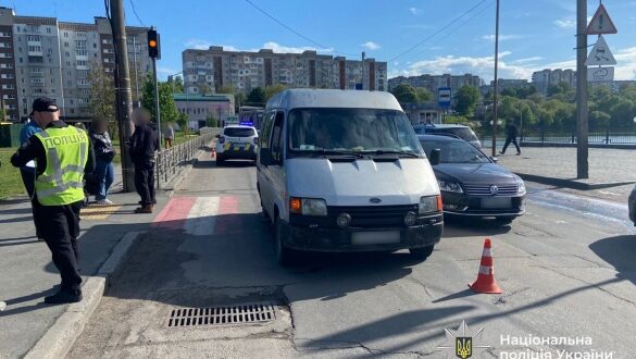 В Умані водій мікроавтобуса збив малолітню дитину на самокаті