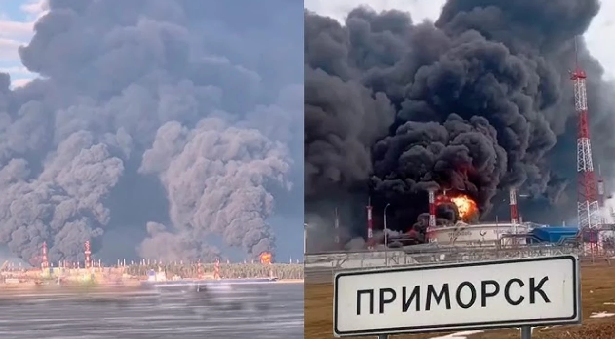 Дроны разбомбили российский нефтепровод возле порта Приморск