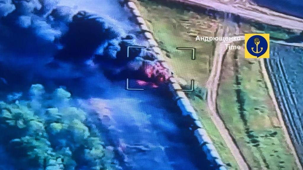 Под Токмаком ГУР сожгло поезд армии рф с топливом: последствия удара