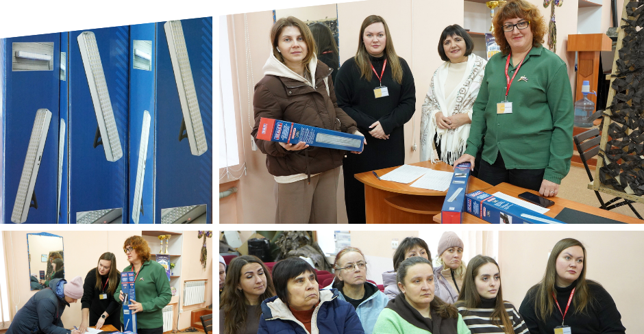 Британські волонтери передали акумуляторні ліхтарі сім’ям у складних життєвих обставинах