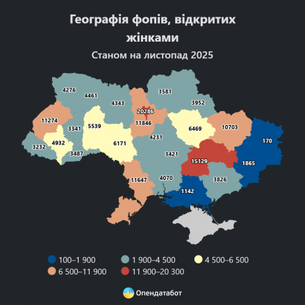 На Прикарпатті жінки цьогоріч відкрили майже 5 тисяч фопів
