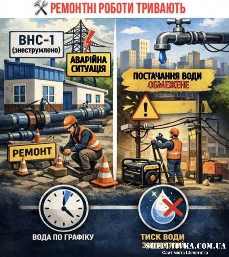 Електропостачання ВНС-1 досі не відновлено: оголошено новий графік подачі води