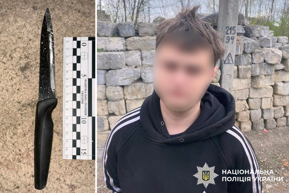На Хмельниччині затримано молодика, який під час бійки вдарив ножем пенсіонера