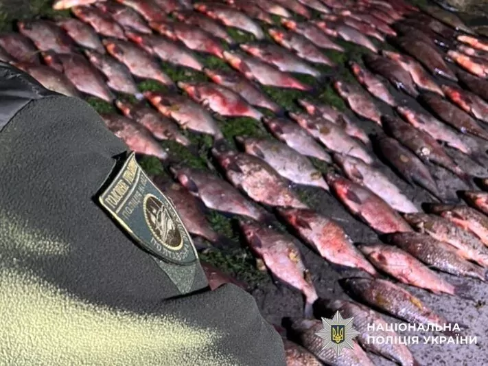 На Кременчуцькому водосховищі викрили браконьєра: вилучено 300 кг риби