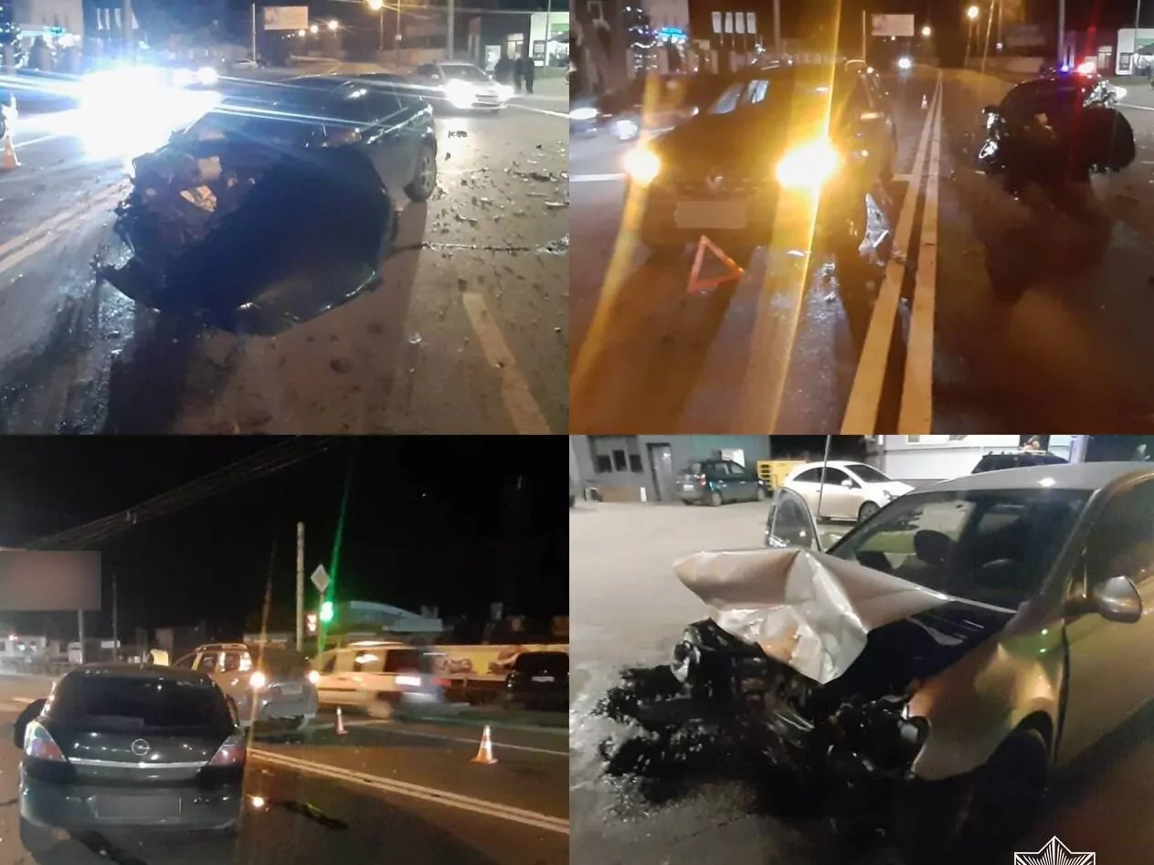 У Полтаві на перехресті вулиць Олеся Гончара та Сінної сталася ДТП за участі трьох авто