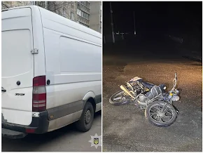 На Полтавщині у двох ДТП травмовані пенсіонерка та водій мопеда