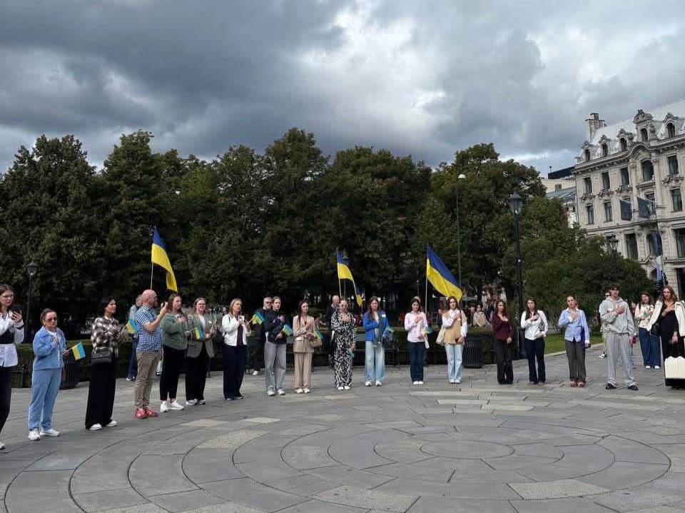У столиці Норвегії відбувся мітинг на підтримку України за участі полтавської молоді