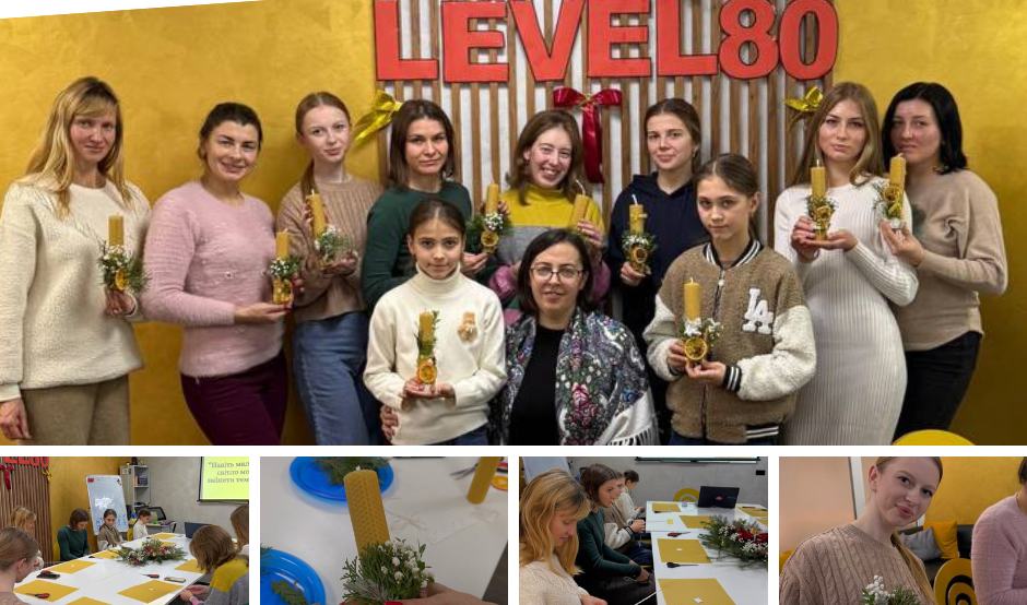 У Вінниці навчали виготовляти свічки з вощини на спеціальному майстер-класі