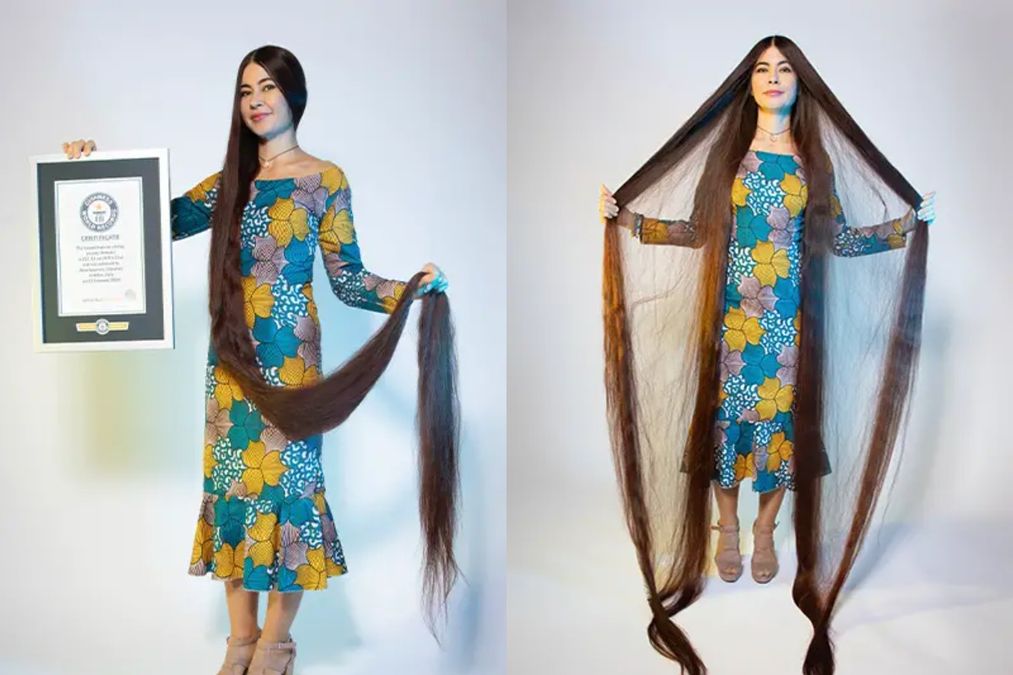 Настоящая Рапунцель: украинка установила рекорд как обладательница самых длинных в мире волос
