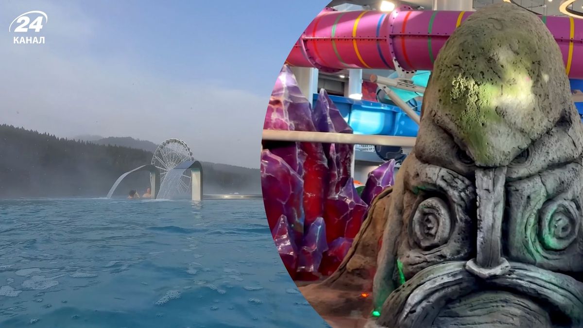 Здесь лето посреди зимы: аквапарк в Буковеле, где можно поплавать в бассейне с видом на горы