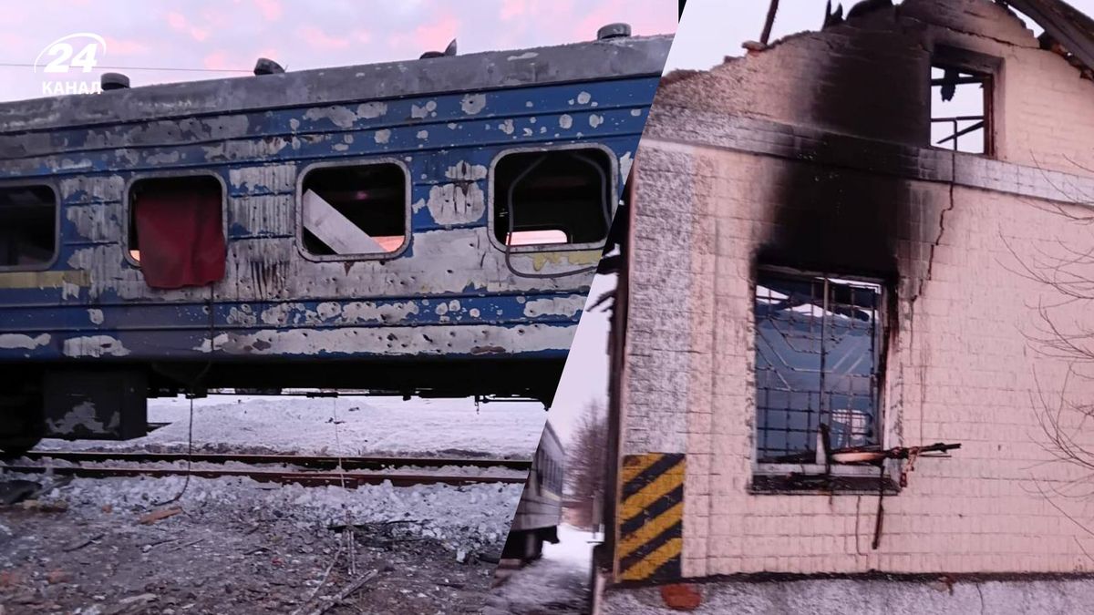 Россия нанесла удар по железной дороге в Сумской области: сгорел "Вагон несокрушимости", есть раненая