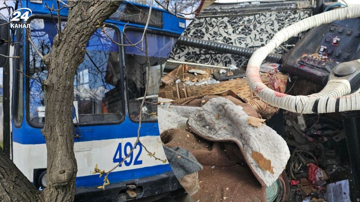 Россияне ударили FPV-дроном по троллейбусу в Херсоне: водитель погиб