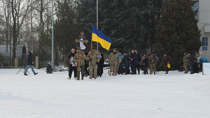 В Малій Висці попрощалися із полеглим воїном-земляком Віктором Полухіним