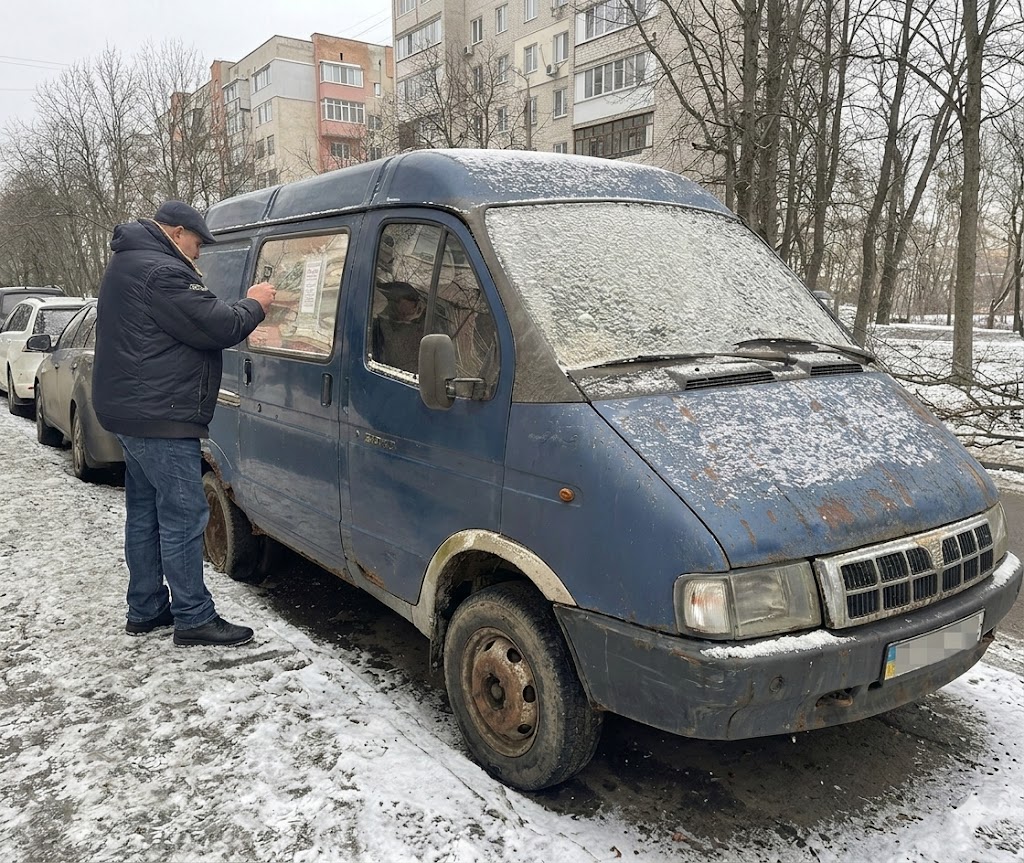 У Вінниці працює комісія з питань занедбаних автомобілів