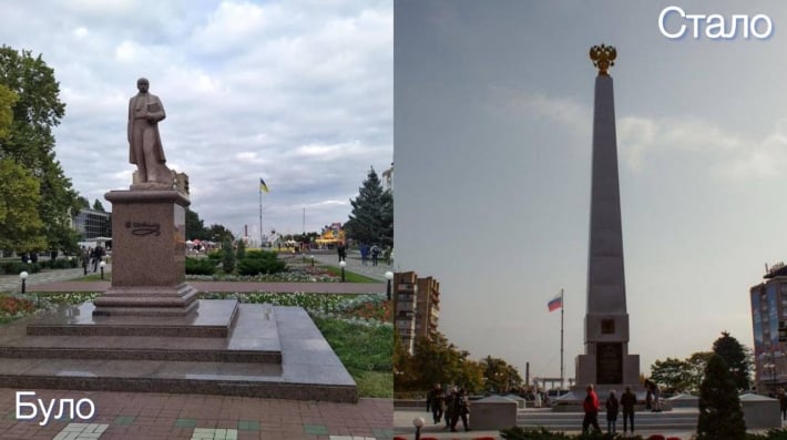 Мелитополь за забором с двуглавым орлом на шпиле — как изменился город, который враг пытается перекроить под себя и, что стало с Мариуполем, Геническом, Луганском (фоторепортаж)