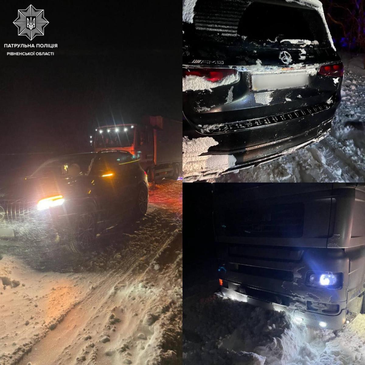 На Рівненщині водій вантажівки з ознаками сп'яніння скоїв ДТП