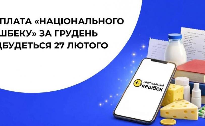 Кам’янчанам на замітку: виплата «Національного кешбеку» за грудень почнеться 27 лютого