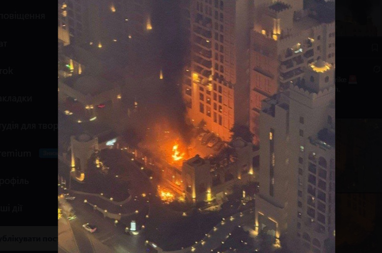 Іранський шахед вибухнув біля елітного готелю в Дубаї, де багато російських туристів