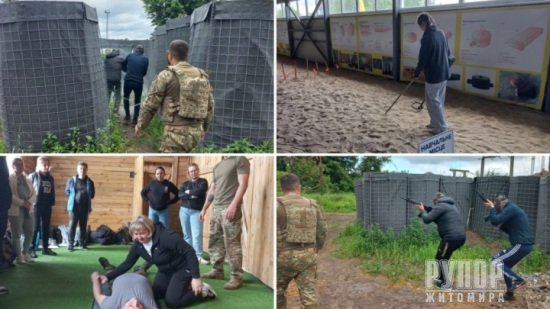 На Житомирщині тривають навчання в межах підготовки до національного спротиву