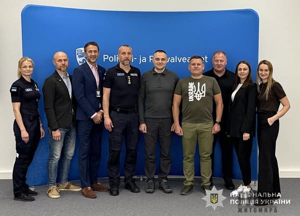 Партнерство заради безпеки та миру: поліцейські Житомирщини здійснили робочу поїздку до Естонії