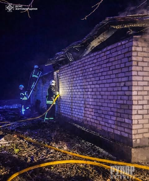 У Житомирському районі під час гасіння пожежі виявлено тіло жінки