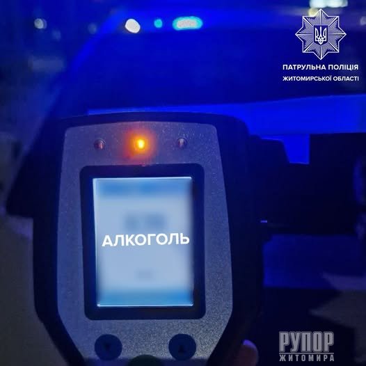 За минулий рік поліцейські Житомирщини склали 5694 протоколи на водіїв з ознаками алкогольного або наркотичного сп'яніння
