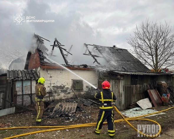 Упродовж минулої доби підрозділи ДСНС Житомирщини 7 разів виїжджали на ліквідацію пожеж