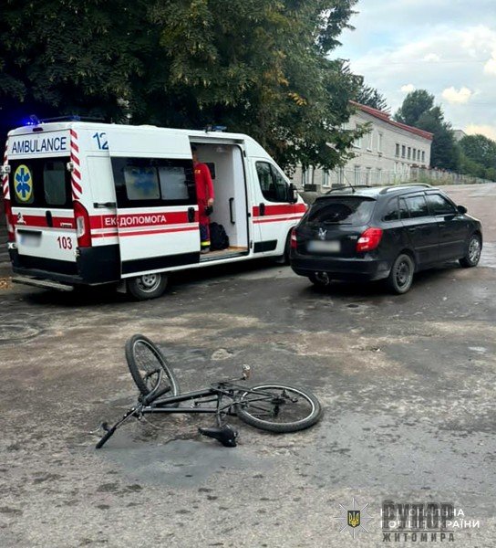 У Коростишеві травми в ДТП отримав 13-річний велосипедист: поліція з’ясовує обставини