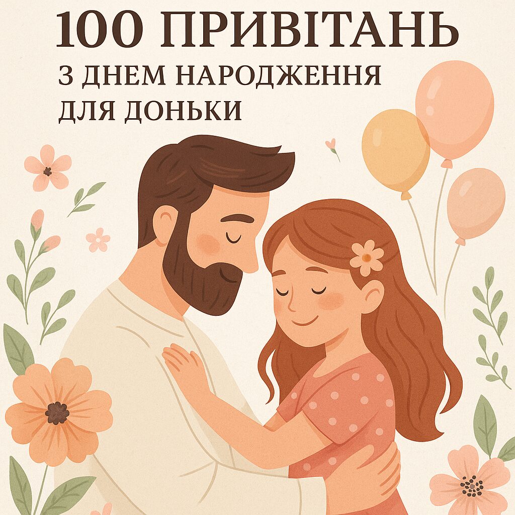 100 привітань з днем народження для доньки