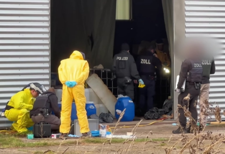 В Германии разоблачили масштабную нарколабораторию: в составе "химиков" оказался украинец (видео)