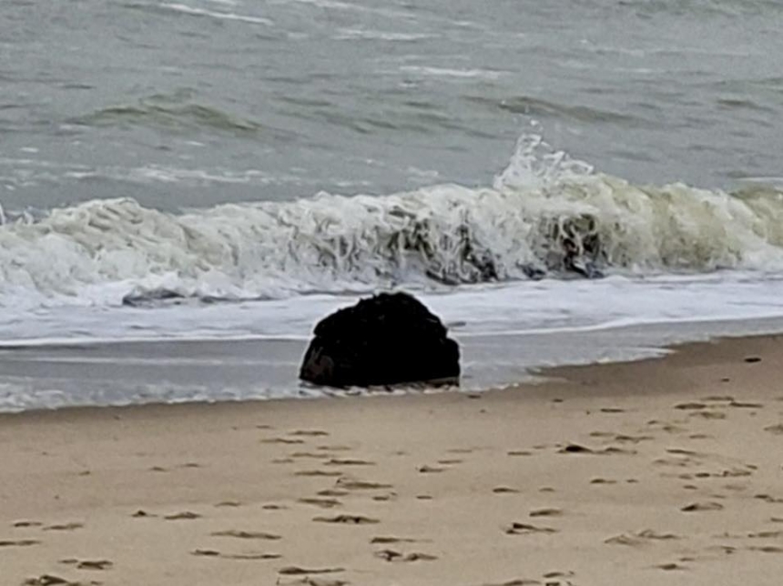 На берегу одного из пляжей Одесской области обнаружили морскую мину (видео)