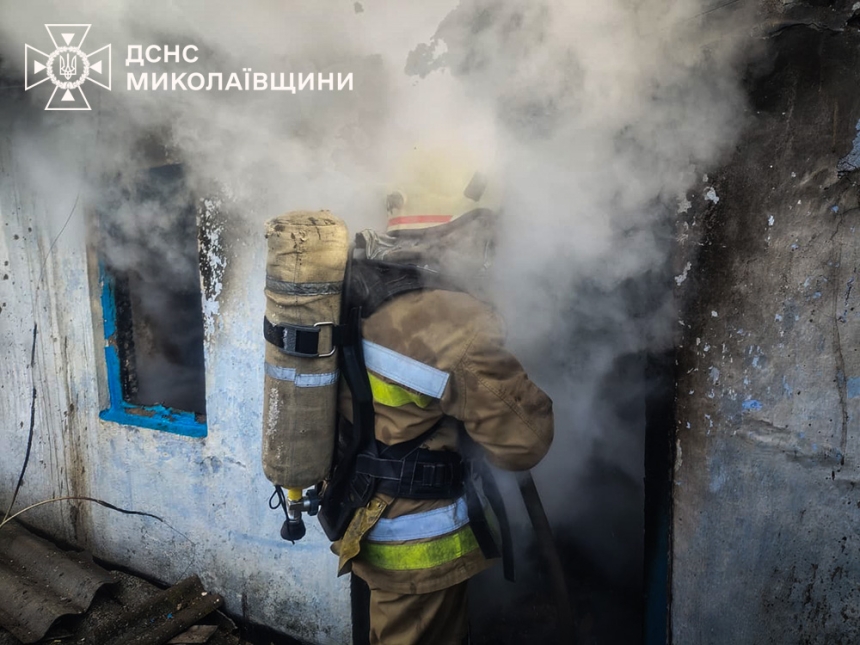 За сутки в Николаевской области произошло пять пожаров: есть пострадавший